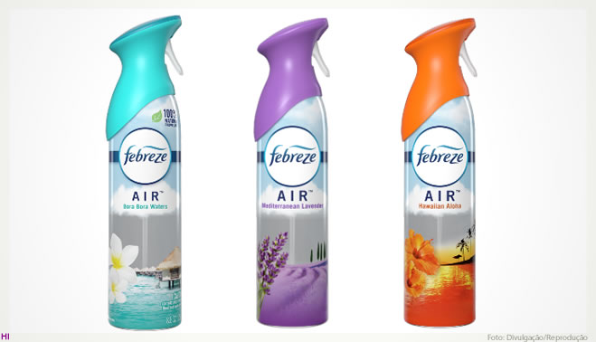 Febreze se diferencia com propelente 100% natural e fórmula à base de água