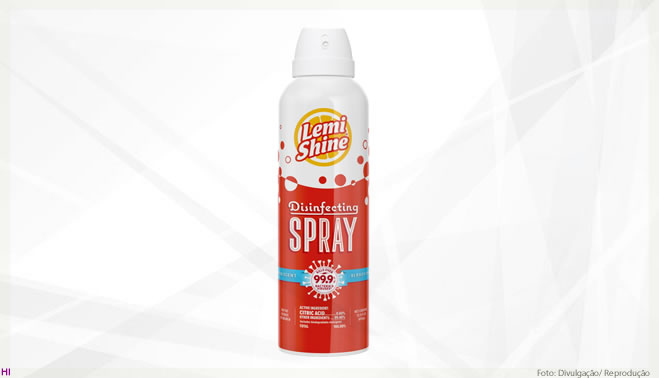 Spray desinfetante Lemi Shine supera eficiência de outros desinfetantes naturais