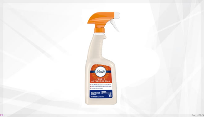 Novo antimicrobiano para tecido Febreze ajuda a matar bactérias que vivem em suas superfícies macias