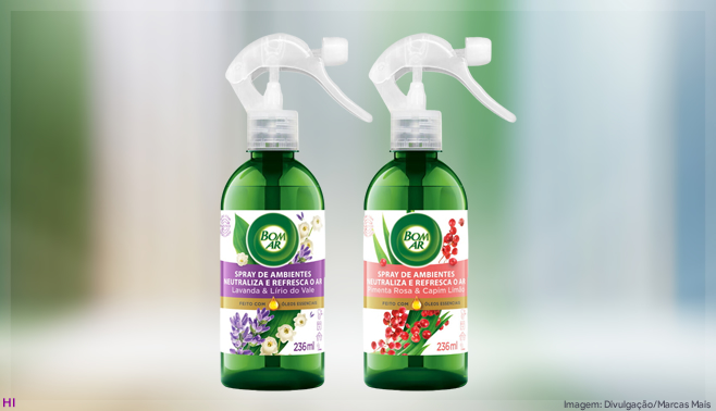 Bom Ar lança spray neutralizador de maus odores para a casa