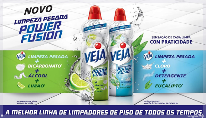 Veja apresenta dois novos produtos da linha Limpeza Pesada
