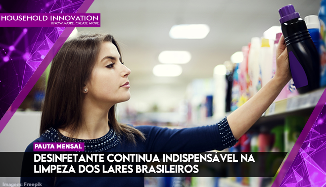 Desinfetante continua indispensável na limpeza dos lares brasileiros