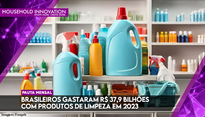 Brasileiros gastaram R$ 37,9 bilhões com produtos de limpeza em 2023