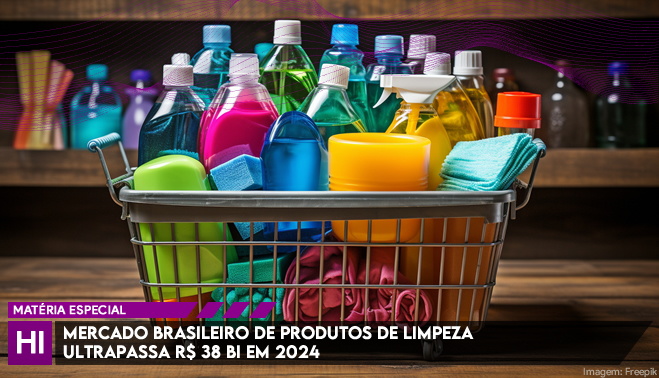 Mercado brasileiro de produtos de limpeza ultrapassa R$ 38 bi em 2024